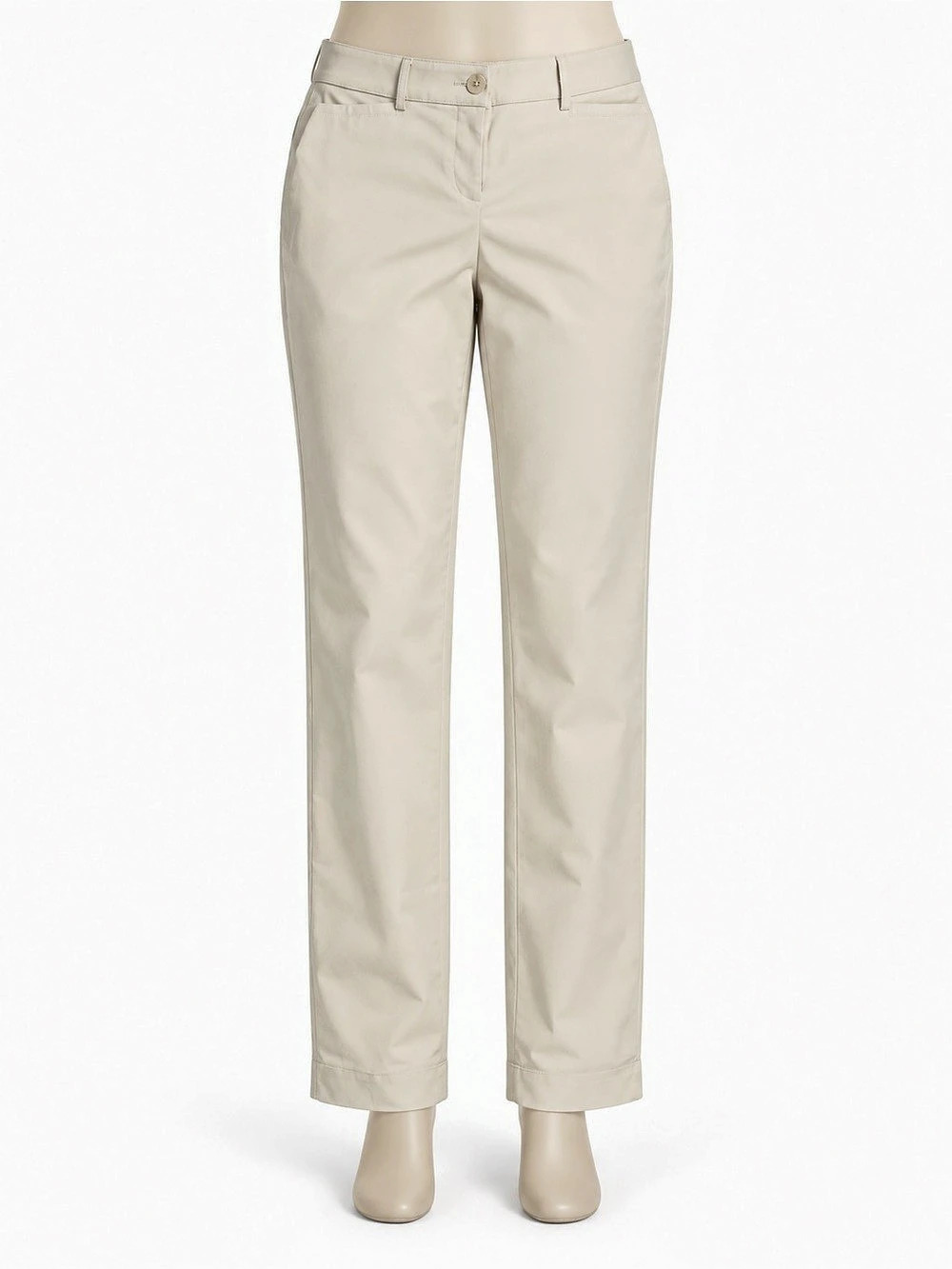 Express Straight Leg Pants in Beige